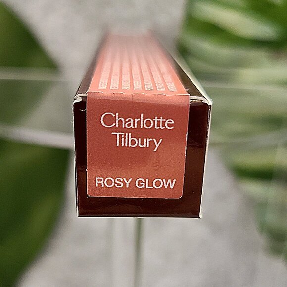 NIB Charlotte Tillbury Collagen Lip Bath Gloss in Rosy Glow - Soft Pinky Nude - Picture 2 of 10